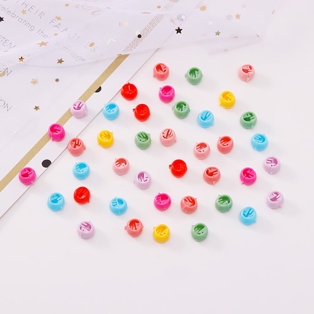 Mini Hair Claw Clips 40pcs For Girls Cute Candy Colors Plastic Braid Accessories