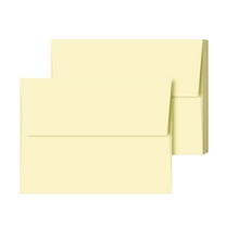 A2 Cream Envelopes – Fits 4.25" x 5.5" Greeting Cards, Wedding Invitations, Photos, Announcements – 28lb Bond, 70lb Text, 105 GSM – 4 3/8" x 5 3/4" – 25 per Pack