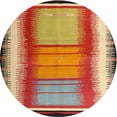 thumbnail image 1 of Ahgly Company Machine Washable Indoor Round Contemporary Metallic Gold Area Rugs, 10' Round, 1 of 7