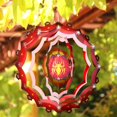 thumbnail image 4 of Spider Wind Puerta Colgante Carillón de Metal Giratorio Adorno Exterior, 4 of 9