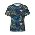thumbnail image 4 of Qekee Halloween Elements Classic Fit T-Shirt Men's Shirt Men's Tight Short Sleeves for Exercise, Running, Mountaineering - Halloween Elements, 4 of 9