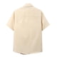 thumbnail image 2 of Camisas Hombre Manga Larga Camisa de manga corta para hombre de primavera/verano de color sólido con solapa informal de tamaño para vacaciones en la playa (Khaki, L), 2 of 3