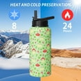 thumbnail image 5 of Frog Mushroom Gifts 32oz Water Bottles for Women Men, Cute Green Stainless Steel Leak Proof Sport & Gym Water Bottle with Flip Straw & Spout Lid (1 PC), 5 of 6