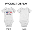 thumbnail image 3 of 50% Panamanian + 50% American = 100+% Cute Baby Bodysuit Romper (White, 6-12 Months), 3 of 5