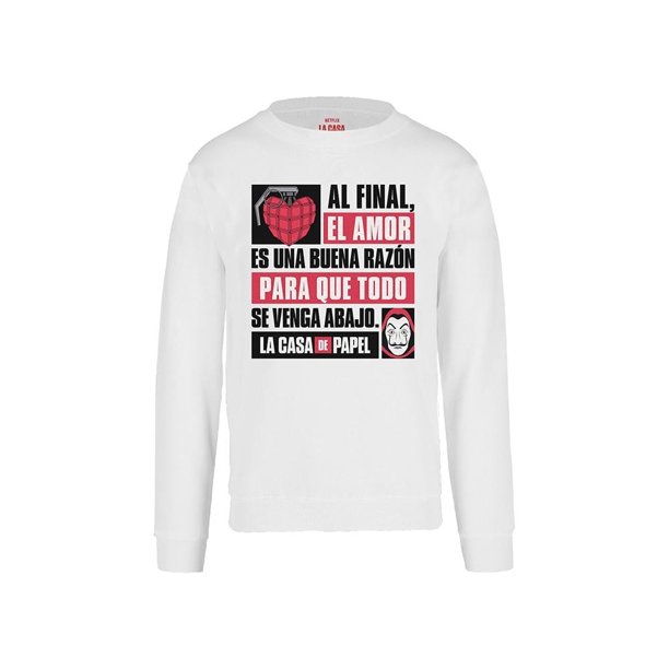 Playera Fan Army La Casa de Papel T CH Color Blanco