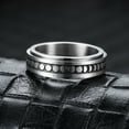 thumbnail image 4 of 5pcs Anxiety Fidget Rings Titanium Steel Finger Rotate Rings Thumb Ring Set, 4 of 5