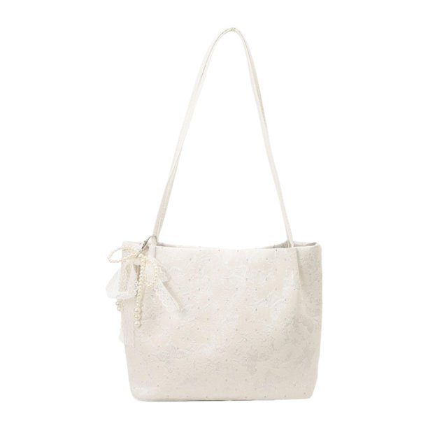 Bolso tote para mujer, moderno, sencillo, elegante, ligero, bolso de hombro Blanco