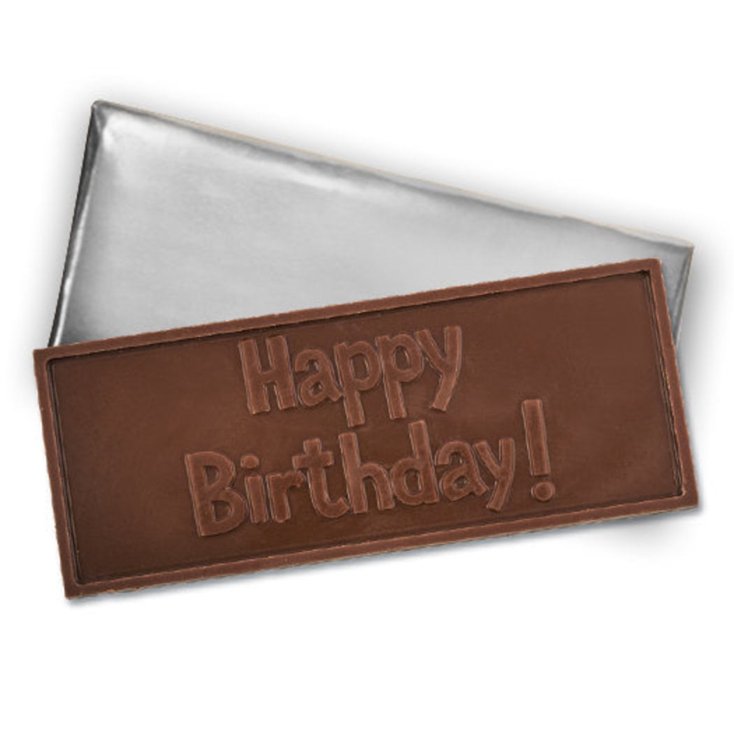 36 Pcs 60th Birthday Candy Party Favors in Bulk Embossed Belgian Chocolate Bars