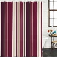 thumbnail image 3 of Rose Red Purple Stripes Waterproof Fabric Shower Curtain,Farmhouse Colorful Abstract Lines Waterproof Fabric Shower Curtain for Bathroom Bathtubs Shower Curtains with 12 Hooks Extra Long 72x96, 3 of 8