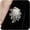 Pearl1, variant on Women's fashionable large flower pearl brooch, white cluster pearl brooch lapel pin, formal dress decoration pin, rugged flower jewelry gift.