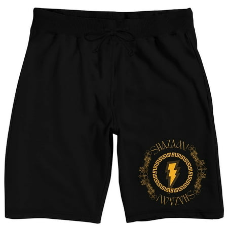 

Shazam 2 Fury Of The Gods Logo & Runes Men’s Black Sleep Pajama Shorts-XL
