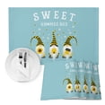 thumbnail image 7 of Sunflower Honey Bee Gnome Placemats Set of 4,Wipeable Washable Table Mats for Dining Tables,Daisy Flower Teal Texture Place Mats for Kitchen Event Party Tabletop Decor, 7 of 7