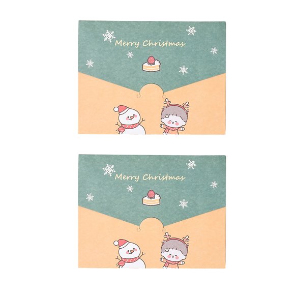Wolfast Christmas Thank You Card DIY Creative Blessing Gift Message Card Universal Card