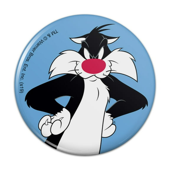 Looney Tunes Sylvester Kitchen Refrigerator Locker Button Magnet