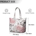 thumbnail image 5 of Flower Women's Large Weekend Travel Bag Moving Canvas Handbag Thick Double Layer Beach Weekend Travel Unisex Hospital Maternity Delivery with Toiletry Waterproof, 5 of 5