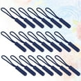 thumbnail image 3 of 20PCS Cylinder Head Zipper Puller Clothing Plastic Zipper Head Compact Zipper Pulling Rope Luggage Bag Zipper Head Tail Rope for Bag Clothing Use (Navy Blue), 3 of 8
