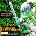 thumbnail image 2 of WORKPROX Cordless Grass Shear & Shrubbery Trimmer - 2-in-1 Handheld 20V Electric Grass Trimmer Hedge Shears/Grass Cutter, Rechargeable Lithium-Ion Battery and Type-C Cable Included, 2 of 8