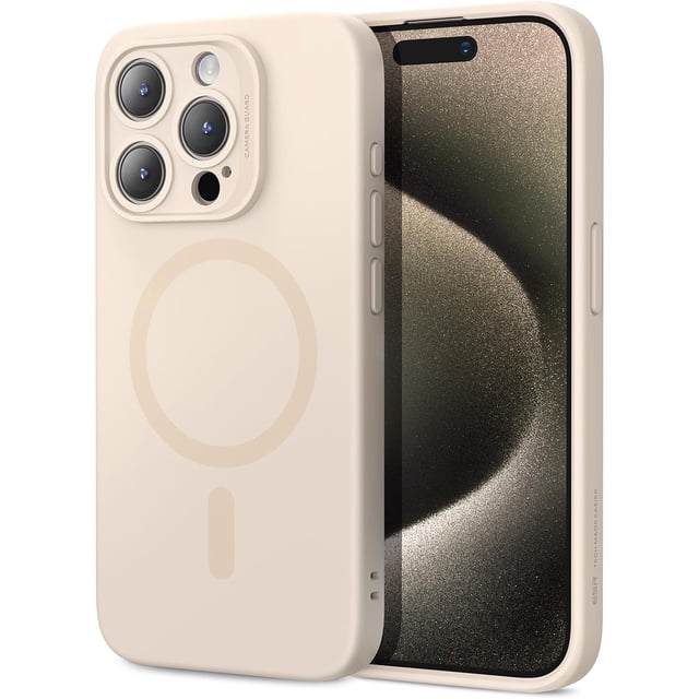 for iPhone 16 Pro Max Case, Compatible with MagSafe, Shockproof Military-Grade Protection, Magnetic Phone Case for iPhone 16 Pro Max, Classic Hybrid Case (HaloLock), Clear