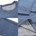 thumbnail image 3 of Conjunto de ropa interior térmica termostática de cuello redondo para hombre, traje de hilo colorido AB de terciopelo para preservación del calor de invierno, 3 of 5