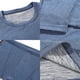thumbnail image 3 of Conjunto de ropa interior térmica con cuello redondo y parte inferior termostática de terciopelo AB para hombre con hilo colorido que conserva el calor en invierno, 3 of 5