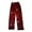 Deep Red, variant on Women's Soft Comfortable Plush Casual Pyjama Bottoms with Christmas Snowflake and Tree Print, Home Sleep Pants for Winter Wear, Cozy Lounge Pants and Indoor Use, Deep Red, 2XL