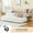white, variant on Twin Size DaybedHeavy Duty Metal Slats Mattress FoundationSofa Bed with Headboard for Bedroom