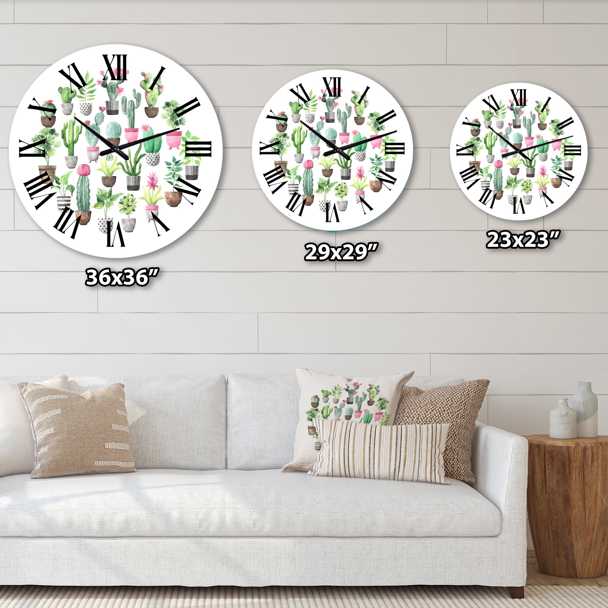 Designart 1 in Quartz Traditional Wall Clock