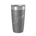 thumbnail image 1 of Claytor Lake Map Tumbler Travel Mug Insulated Laser Engraved Coffee Cup Virginia 20 oz Dark Gray, 1 of 1