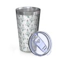 thumbnail image 2 of 16oz Tumblers Light Blue Christmas Snowman Pattern Stainless Steel Vacuum Insulated Double Wall Travel Tumbler Cups Mug with Lid and Straw,Cleaning Brush for Coffee,Tea, 2 of 4