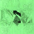 thumbnail image 1 of Ahgly Company Indoor Square Abstract Emerald Green Modern Area Rugs, 4' Square, 1 of 4