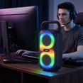 thumbnail image 4 of golytefs Bt Speaker Portable Handle Wireless Boombox for Party Outdoor Camping Backyard, 4 of 8