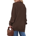 thumbnail image 5 of UVN Sweaters for Women Fall Winter Open Front Cardigans Long Sleeve Oversized Casual Soft Knit Outerwear Coats with Pockets, 5 of 9