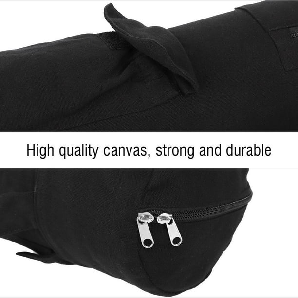 Garosa Yoga Mat Storage Bag, Multifunctional Yoga Mat Bag, Multifunctional  Black Canvas Yoga Mat Storage Bag Carrier Backpack with Adjustable Strap 