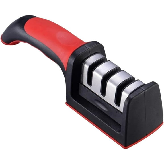 1pc Kitchen Sharpener Kitchen Slicker Steel Sharpener Home Sharpener Shapener for Kitchen Handle Shapener Whetstone Three Sections