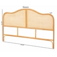 thumbnail image 6 of bali & pari Adelita Natural Rattan Arched Queen Headboard, 6 of 6