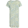 thumbnail image 2 of CTM  Paisley Short Sleeve Duster Sleep Gown (Women), 2 of 5
