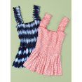 thumbnail image 2 of Time and Tru Women's Sleeveless Smocked Top, 2 of 6