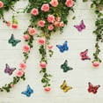 thumbnail image 6 of Uxcell 2 Pack Butterfly Art Wall Decor, Hanging Decorative Sculpture for Indoor & Outdoor [ Blue, 3.54''x4.33''], 6 of 7