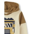 thumbnail image 3 of The Children's Place Toddler Boys Long Sleeve Hooded Graphic Top, Sizes 6M-5T, 3 of 3