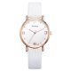 thumbnail image 1 of Reloj de cuarzo elegante para mujer Reloj de pulsera con esfera redonda de color sólido (blanco), 1 of 4