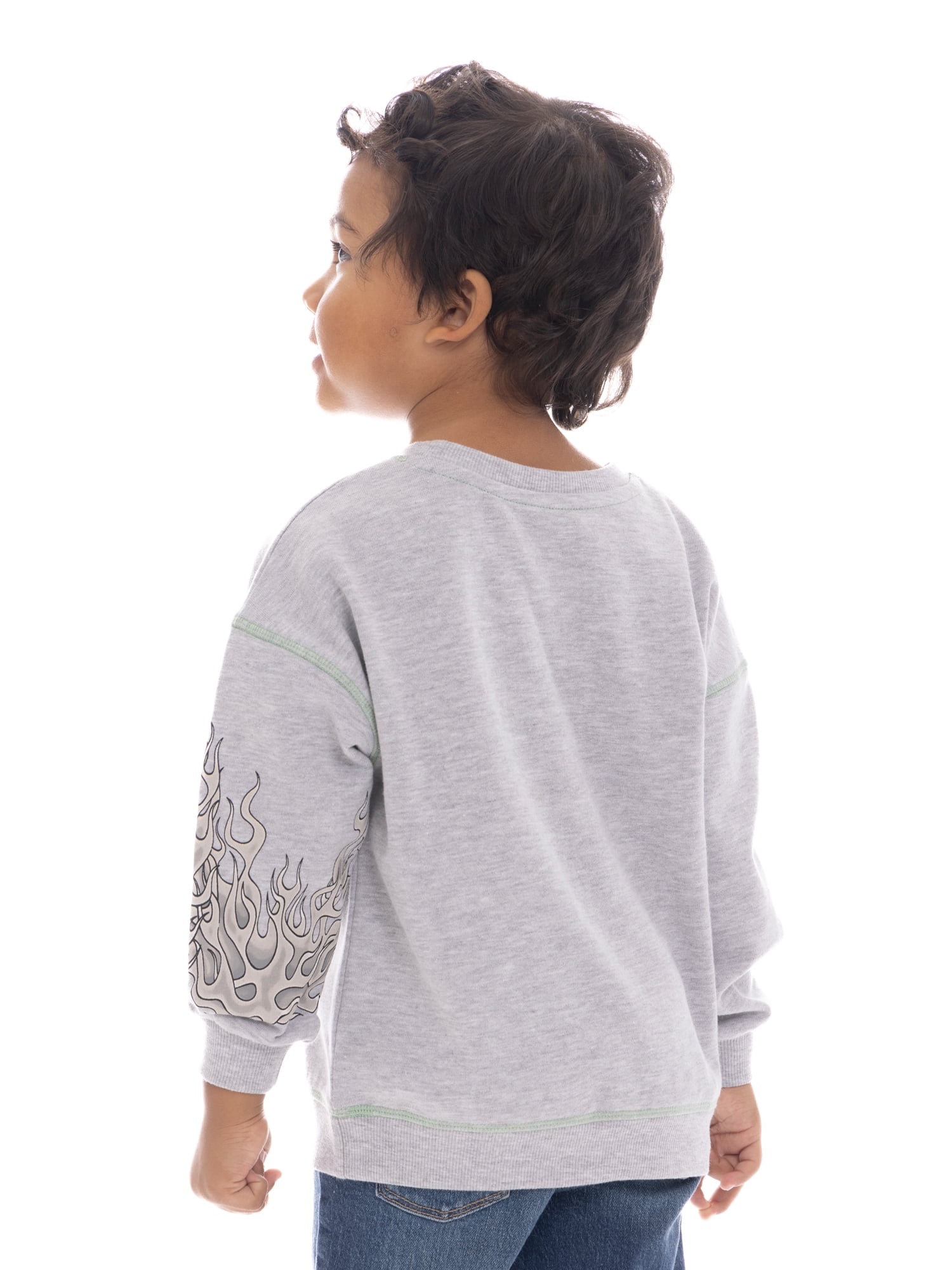 Monster Jam Toddler Boys Graphic Crewneck Sweatshirt, Sizes 12 Months-5T