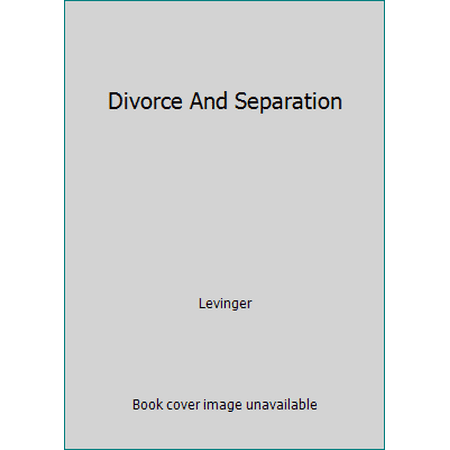 Divorce And Separation [Hardcover - Used]