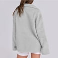 thumbnail image 6 of XFLWAM Womens Fleece Jacket Oversized Zip Up Sherpa Lined Casual Coats Winter Fall Outerwear Clothes with Pockets Gray XXL, 6 of 8