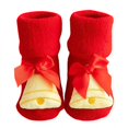 thumbnail image 1 of Zanarzt Chaussettes de Noël Unisexes pour Enfants Chaussettes de Noël Automne et Hiver Épaissies Enfants Nouvel An Chaussettes Rouges Bébés Tube Moyen Chaussettes en Coton Épaissies Rouge,0-1 Ans, 1 of 3