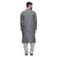 thumbnail image 3 of Atasi Cotton Long Kurta Pajama Set For Men Designer Casual Kurta Pajama Clothing, 3 of 5