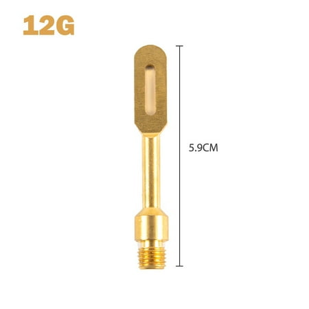 

Hunting Gun Cleaning Patch Holder 8-32 Brass Slotted Tip Brush Head Clean Tool
