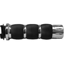 Avon Rival Air Cushioned Chrome Handlebar Grips (MT-AIR-90-CH-RI)