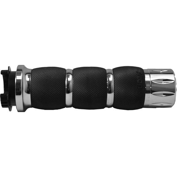 Avon Rival Air Cushioned Chrome Handlebar Grips (MT-AIR-90-CH-RI)