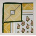 thumbnail image 4 of Vargottam Collection de Luxe Linge de Table Décor Serviette en Coton Tissu Imprimé Serviettes Réutilisables Ensemble de 12, 20 X 20 - Bloc Asiatique, 4 of 6