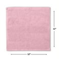 thumbnail image 4 of Mainstays Kids 8pk Washcloth, Pink, 4 of 5